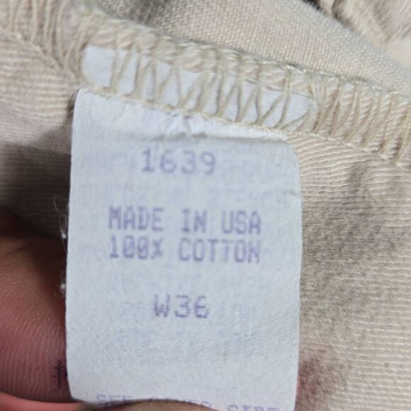 Vtg Polo Ralph Lauren Pleaded Shorts Chino made in USA 36 6" 100% Cotton - Picture 9 of 10